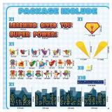 Super Themed Hero Bulletin Board Decorations - 63pcs Back to School Bulletin Board Sets for Classroom Super Themed Hero DÃ©cor Back to School Party Supplies - Retail: $14