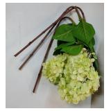 3PCS Fake Flowers Hydrangea Artificial Flowers 28 Long Stem Green Faux Flowers for Vase, Real Touch Silk Flowers DÃ©cor for Floral Arrangement Home Farmhouse Office Hotel Decoration - Retail: $22"