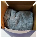 MIULEE Pack of 2 Decorative Linen Burlap Coastal Pillow Covers Farmhouse Boho Accent Pillowcases for Sofa Car Couch Bedroom Living Room Home Decor 18x18 Inch Light Blue - Retail: $13