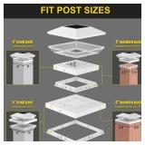 T-SUN Bright Solar Post Cap Lights 6 Pack â Outdoor Waterproof Solar Powered Deck Fence Post Lights for Wooden (4x4/6x6) & Vinyl (4x4/5x5) Posts â 2 Modes for Garden, Patio, Gate, Mailbox, P