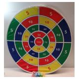 36 Inch Large LED Dart Board Double Sided Dartboard with 20 LED Sticky Balls Planet Giant Dartboard Shooting Toys Indoor Outdoor Sport Toys Dartboards Party Game Toy Birthday Gifts