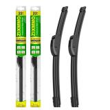 22in + 22in Premium All-Season Windshield Wiper Blades for Original Equipment Replacement(Set of 2) - Retail: $20