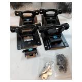 4 Pcs Ruck Bed Tie Down Anchors with Cleats & Plates, Compatible with Ford F150 F250 F350 & Raptor 2015-2024 2025,Super Duty Models. One is Broken. - Retail: $35