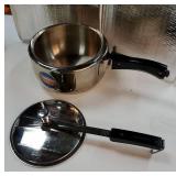 Hawkins 3 Liter Inner Lid Pressure Cooker, Stainless Steel Cooker, Wide Design Pan Cooker, Induction Cooker, Silver (HSS3W) - Retail: $59