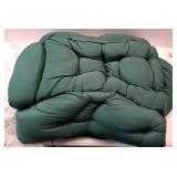 Oversized Chair with Ottoman, Modern Chair with Folding Footrest, Lounge Accent Chair, Comfortable Reading Chair for Bedroom, Study, Living Room, Courtyard (Velvet Dark Green - Retail: $130