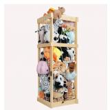Stuffed Animal Storage Toy Organizer, Wood Large Chest Stuffed Animal Zoo - Retail: $43