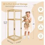 Stuffed Animal Storage Toy Organizer, Wood Large Chest Stuffed Animal Zoo - Retail: $43
