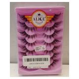 ALICE Manga Lashes Fox Eye False Clear Band Cat Wispy Anime Eyelashes Spiky Cosplay Fake Eye Lashes 7 Pairs Pack - Retail: $8