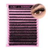 280Pcs Wispy Individual Lashes DIY Eyelash Extensions 8-16MM D-Curly Lash Extensions Lash Clusters 80D Cluster Eyelashes DIY.  SOME LASHES MIGHT BE MISSING.