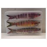 5 Inch Fishing Lures Multi Jointed Wobblers Swimbait Hard Artificial Bait Crankbait Sinking Pike Bass Tackle