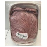 BERON 14 Inches Pink Wig for Women Girls Short Curly Synthetic Wig with Bangs Lovely Pink