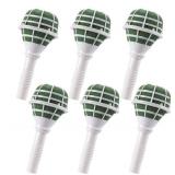 Pack Foam Bouquet Holders, Ideal for Fresh Flowers, Wedding Decor, Floral Arrangements, and Gardening Projects, Wet Foam with Sturdy White Handheld Design. - Retail: $16