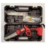 Mini Chainsaw 6 Inch Cordless, Super Handheld Chainsaw with 2x Big Batteries, Electric Mini Chain saw Battery Powered, Small Hand saws for Tree Wood. NO BATTERY.