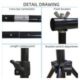 Photo Backdrop Stand, 10x9ft(WxH) Adjustable Photography Backdrop Stand, Aluminum Alloy Studio Photo Background Stand Support System for Party, Wedding, Photography, Advertising Display - Retail: $50