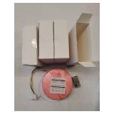 Smoke Detector, Hardwired Interconnected Smoke Detectors, Smoke Alarm with Replaceable 9V Battery, Interconnects Up to 12 Fire Alarms Smoke Detectors, Fire Alarm with Test/Silence Button 4 Packs - Ret