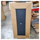 IDYLLOR Black Bathroom Medicine Cabinet with Beveled Edge Mirrored Door 16 x 36 inch, Recessed or Surface Mount, with Adjustable Glass Shelves - Retail: $139