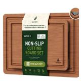 Bamboo Cutting Board Set Non Slip Feet Over Sink Gifts Best Mama Mommy Bonus Busy Mom Ever Christmas Xmas Birthday Law Step Stepmom Stepmother Who Have Everything Good Unique Useful Present