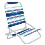Caribbean Joe Low Steel Outdoor Portable Beach Chair