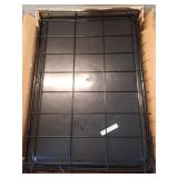 JOINSUN Dog Crate, 24 Inch Medium Folding Metal Wire Pet Single Door Dog Cage with Divider Panel and Plastic Leak-Proof Pan Tray, Outdoor