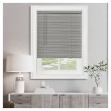 Achim GII Morningstar Indoor Cordless Grey Vinyl Light Filtering Mini Blind  35  W x 64  L