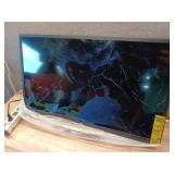 Roku Smart TV 2025  32-Inch Select Series, 1080p Full HD TV  Roku TV with Voice Remote Flat Screen LED Television with Wi-Fi for Streaming (BROKEN SCREEN/MISSING CONTROL)- Retail: $140