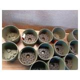 Pack of 13 ,7 in. Cordelia Green Leaf Print Self-Watering Recycled Materials Planter (7 in. D x 6 in. W) - Retail: $169