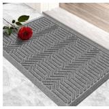 Modern Geometric Pattern Door Mat - grey