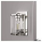 Hunter Astwood Polished Nickel 1 Light Sconce Wall Light Fixture - Retail: $130
