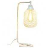 Modern White Mesh Table Lamp - gold