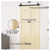 36-inch Modern Sliding Barn Door Hardware Kit