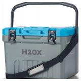 H2OX 19 Qt Bait Cooler Grey/Blue - Aerators and Fishing Lights at Academy Sports  - Retail: $79
