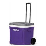 Igloo Purple Coolers & Water Bottles 60qt- HANDLE IS BROKEN - Retail: $50