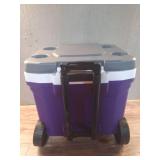 Igloo Purple Coolers & Water Bottles 60qt- HANDLE IS BROKEN - Retail: $50