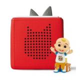 Tonies Cocomelon Toniebox Audio Player Starter Set with JJ, Red, Weight: 3 lbs - Retail: $90