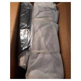 Memory Foam Filled Bean Bag Chair with Corduroy Cover Cream - Room Essentials - Retail: $85