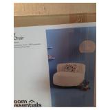 Memory Foam Filled Bean Bag Chair with Corduroy Cover Cream - Room Essentials - Retail: $85