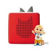 Tonies Cocomelon Toniebox Audio Player Starter Set with JJ, Red, Weight: 3 lbs - Retail: $90