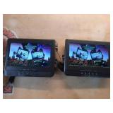 onn 10  1024p Dual Screen DVD Player with Digital Panel  Black - Retail: $125