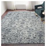 Amer Alexandria ALX-24 Ivey Light Blue Rug 5.1x7.6 - Retail: $180