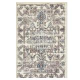 Maples Rugs Distressed Tapestry Traditional Washable Hallway Runner Rug for Indoor  2  x 6   Beige