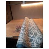 Mainstays India Medallion Textured Spa Green Indoor Living Room Area Rug 5 x 7 - Retail: $134