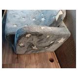 Kids Couch, 2-in-1 Soft Toddler Couch Fold Out with with Blanket and Cloud Pillow, Glow in The Dark, Toddler Chair Comfy, Convertible Sofa to Lounger, Gifts for Kids Girl Boys, Medium Grey Star