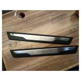 OLIKE for Honda Pilot 2016-2022 ABS+Stainless Steel Fashion Style Door Sill Scuff Plate Guard Sills Protector Trim, Only 2 piece