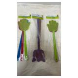 True Living Plastic Fly Swatters - Multi Color Pack