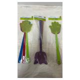 True Living Plastic Fly Swatters - Multi Color Pack