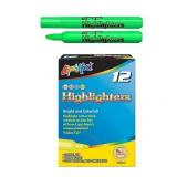 Liqui-Mark Tank Fluorescent Highlighter Chisel Tip Green Dozen