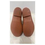 Navy and Brown Womanâs Boots Size 5