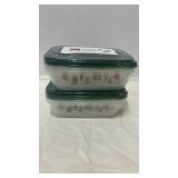 Holiday Rectangle Food Storage Container - 42oz/3ct - up & upâ¢ Set of 2