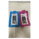 Universal Waterproof Phone Cases - Blue and Pink Set of 2