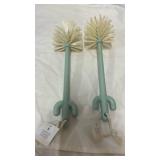 Cactus Scrub Brush Set - Mint Green Set of 2